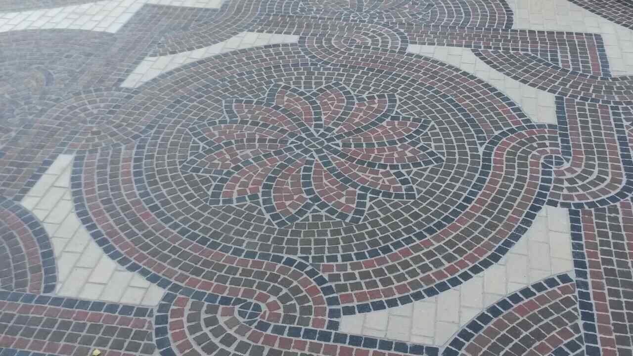 Укладка брусчатки