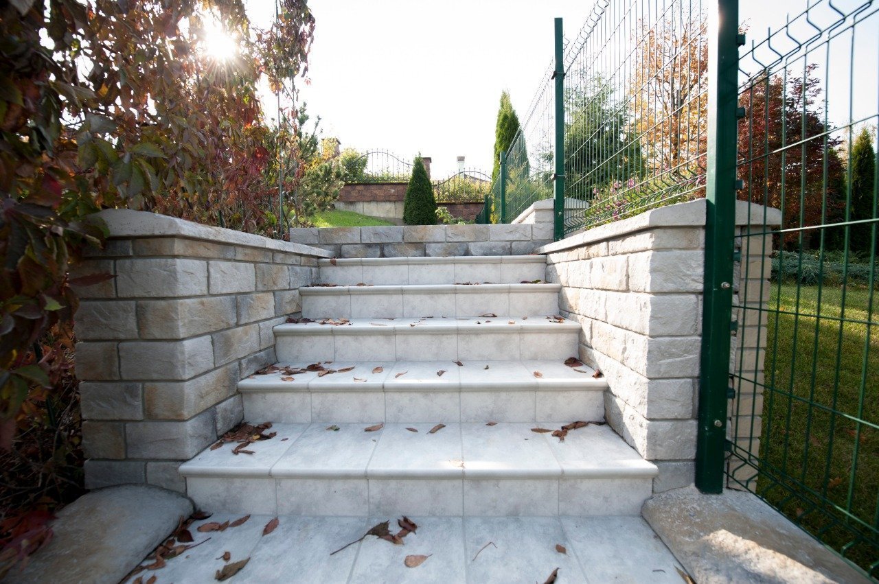 Монтаж клинкерных ступеней и плитки