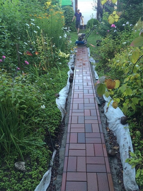 Укладка брусчатки