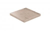 Клинкерная ступень угловая-лофт Stroeher Keraplatte Gravel Blend 964-taupe, Handglaze 3.0 340*340*35*11 мм