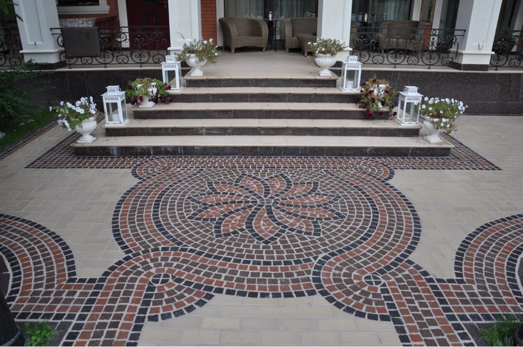 Укладка брусчатки