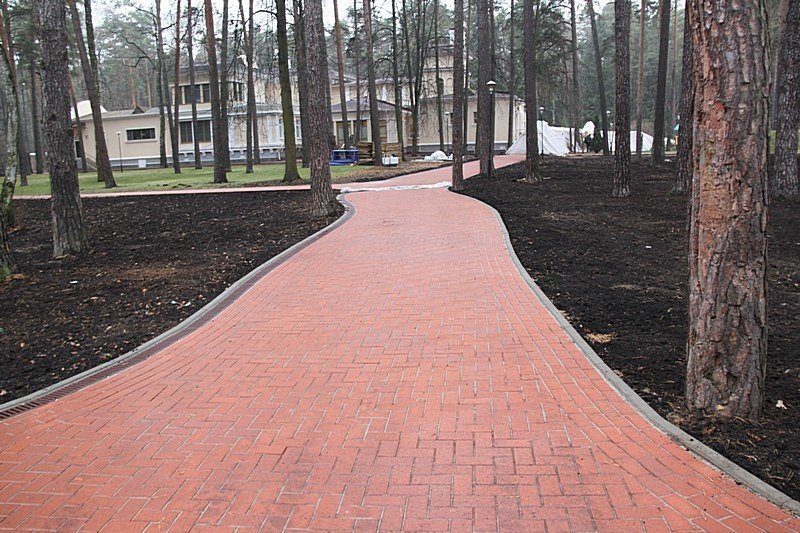 Укладка брусчатки