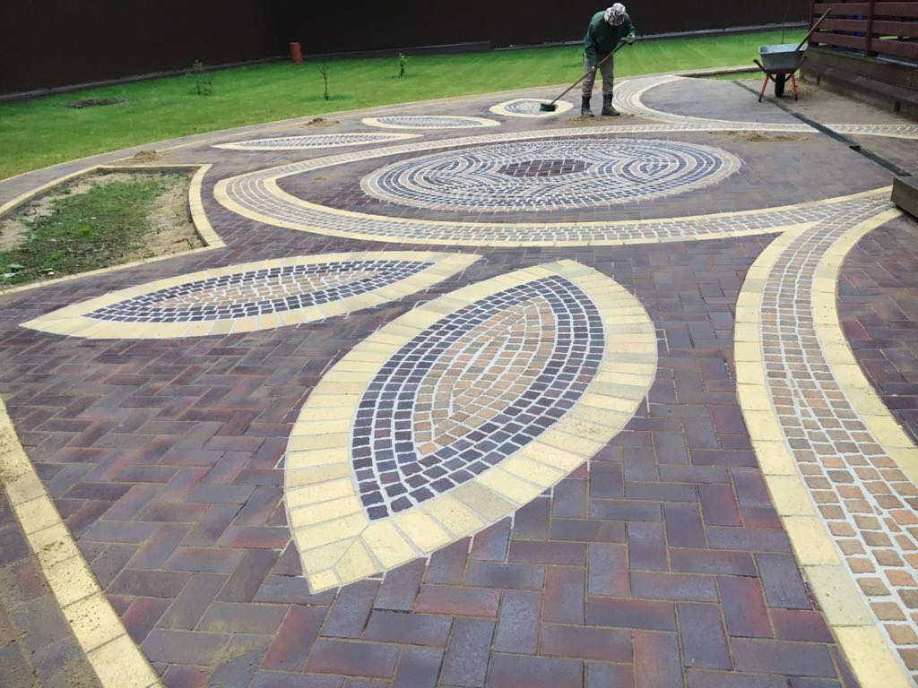 Укладка брусчатки