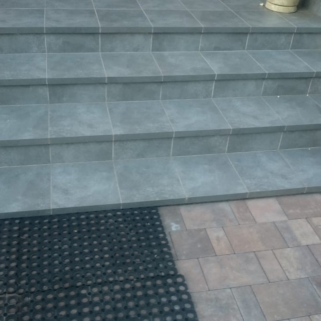 Монтаж клинкерных ступеней и плитки