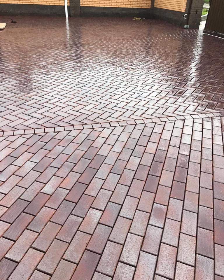 Укладка брусчатки