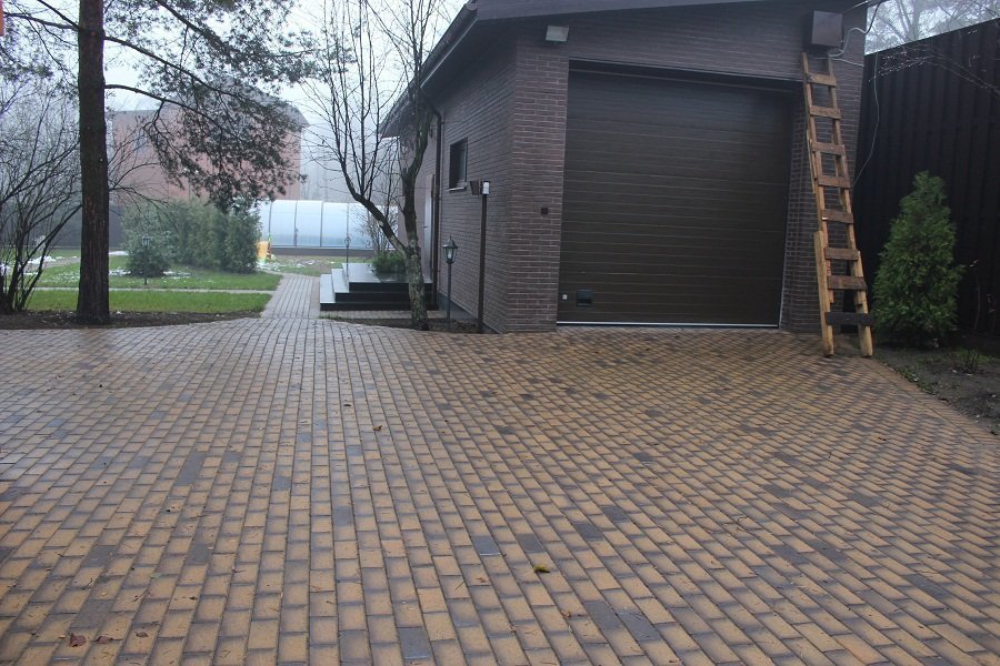 Укладка брусчатки