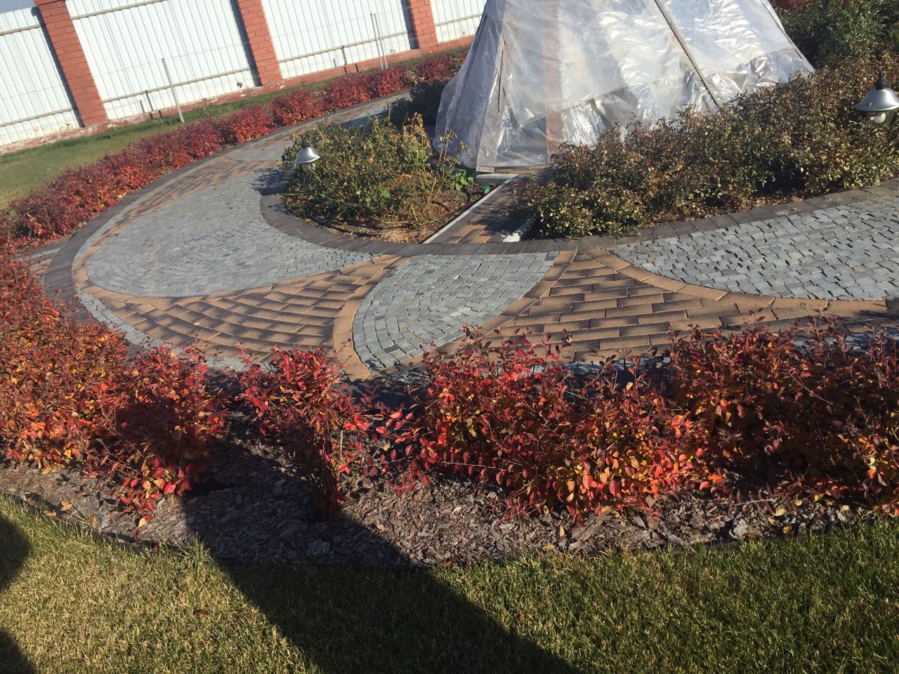 Укладка брусчатки