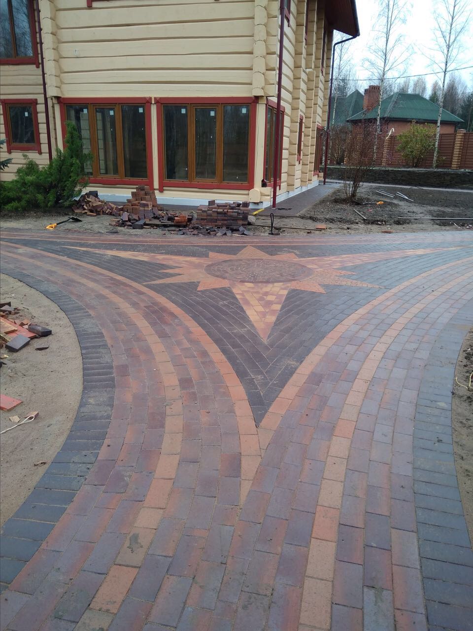 Укладка брусчатки