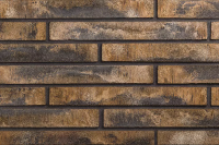 Клинкерная плитка под кирпич Wandermode Armschwung Bronze-Schwarz, 440x52x40 мм