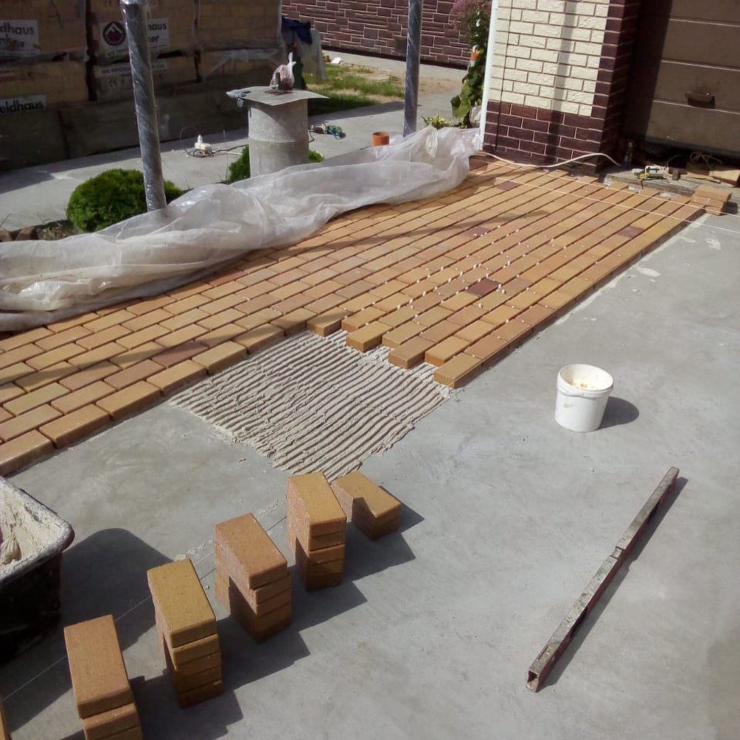 Укладка брусчатки