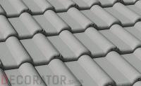 Цементно-песчаная черепица рядовая BRAAS Франкфуртская серая
