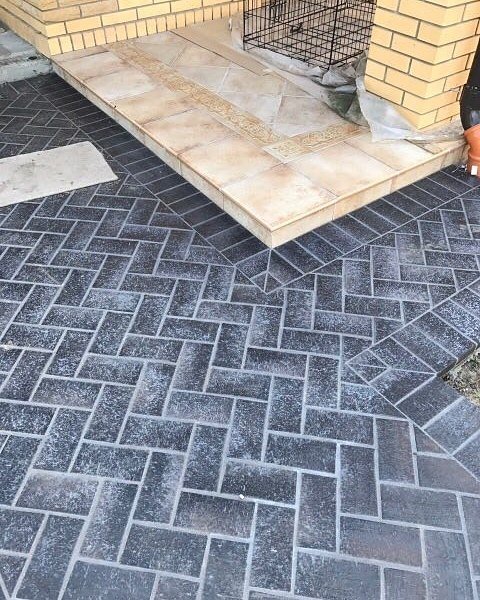 Укладка брусчатки