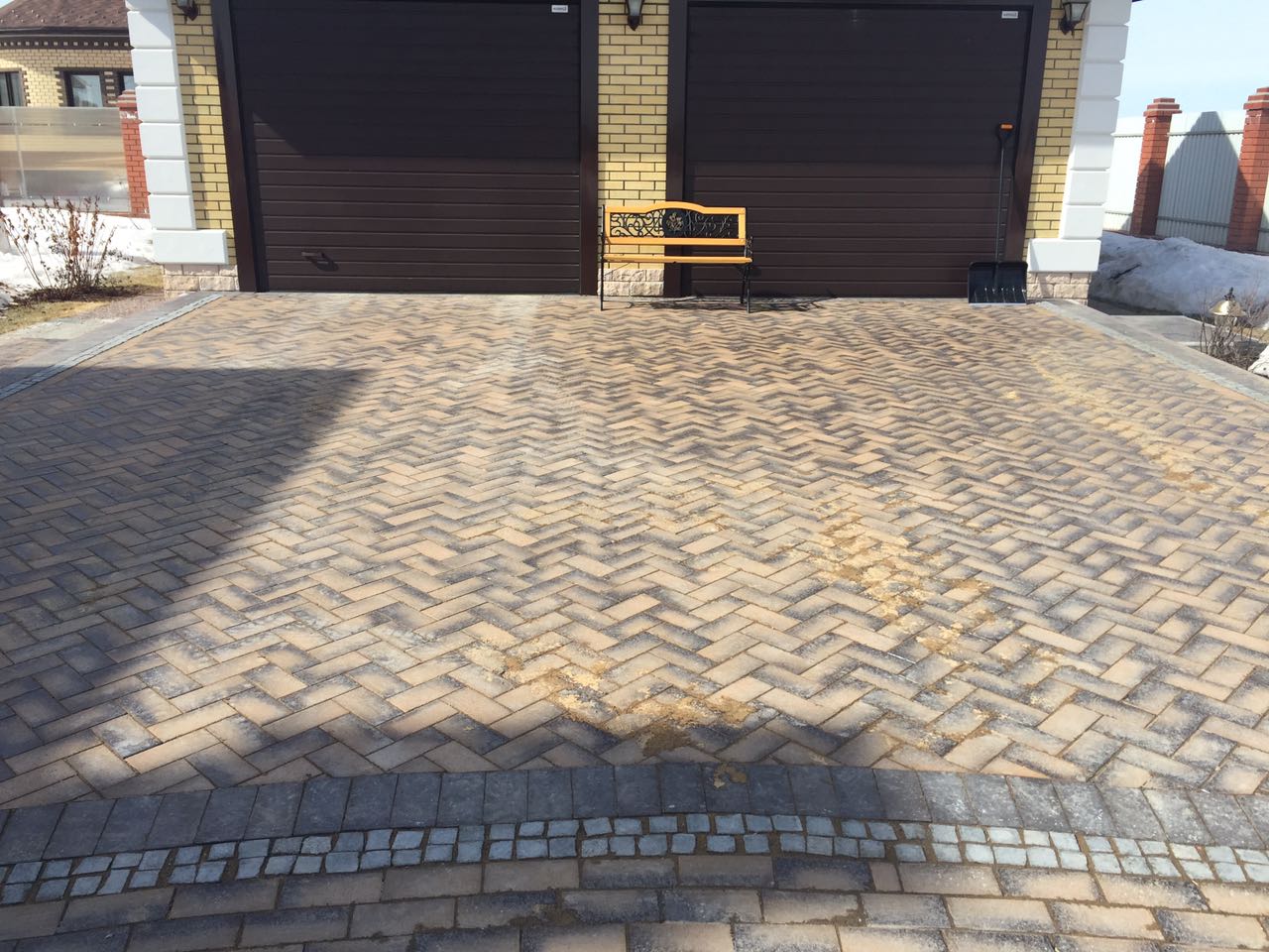 Укладка брусчатки