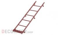 Лестница кровельная BORGE оцинкованная для натуральной черепицы, 1,8 м
