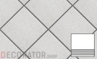 Ступень с насечками без угла для промышленных помещений Stroeher Secuton ТS10 weis, 296*296*10 мм