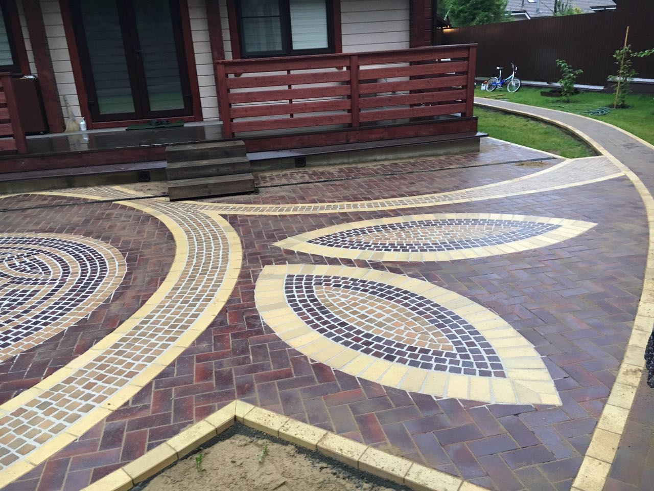 Укладка брусчатки