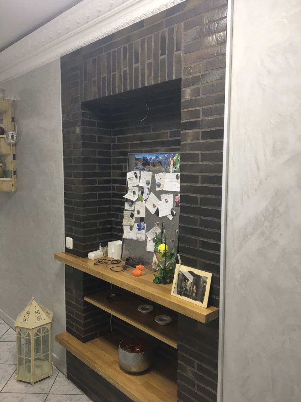 Укладка клинкера и камня в интерьере