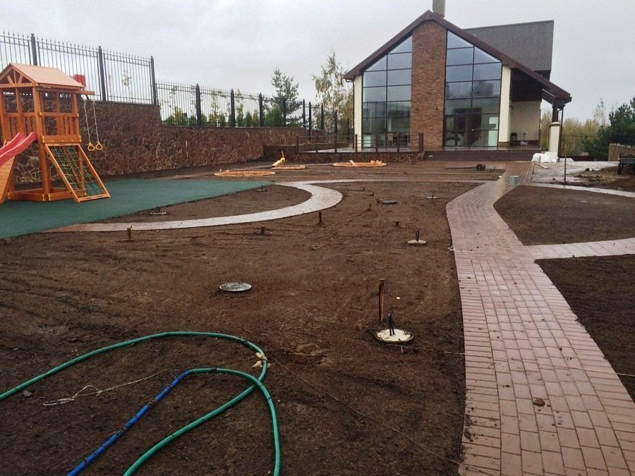 Укладка брусчатки