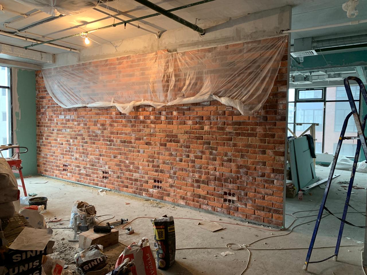 Укладка клинкера и камня в интерьере