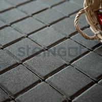 Тротуарная плитка Steingot Квадрат Черный, 100*100*60 мм