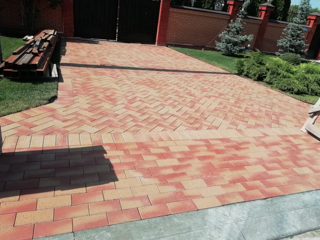 Укладка брусчатки