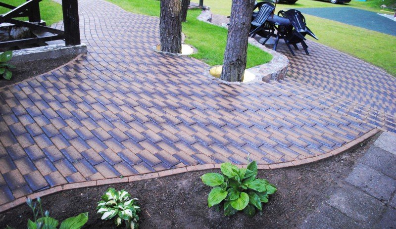 Укладка брусчатки