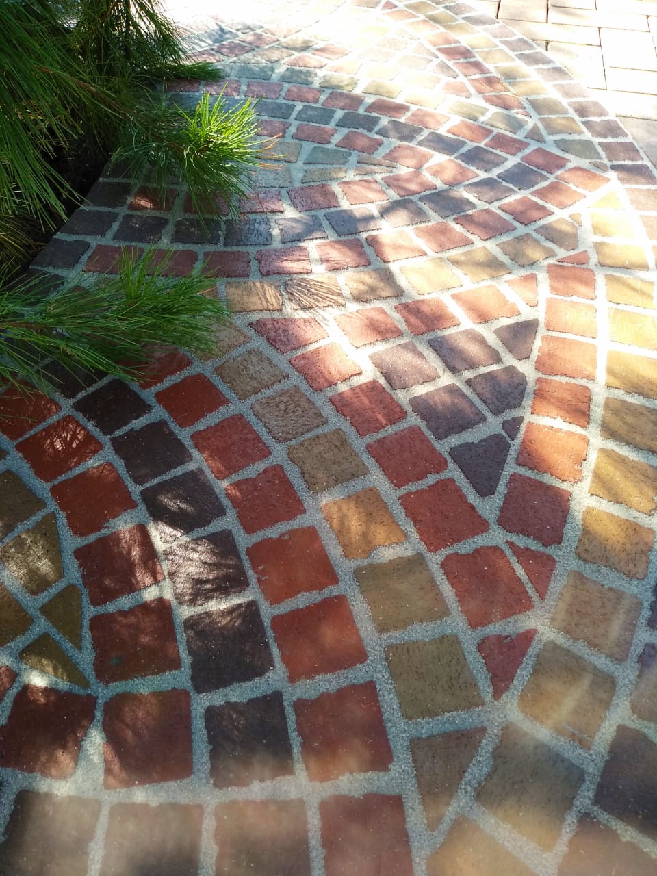 Укладка брусчатки