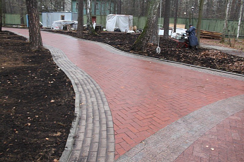 Укладка брусчатки