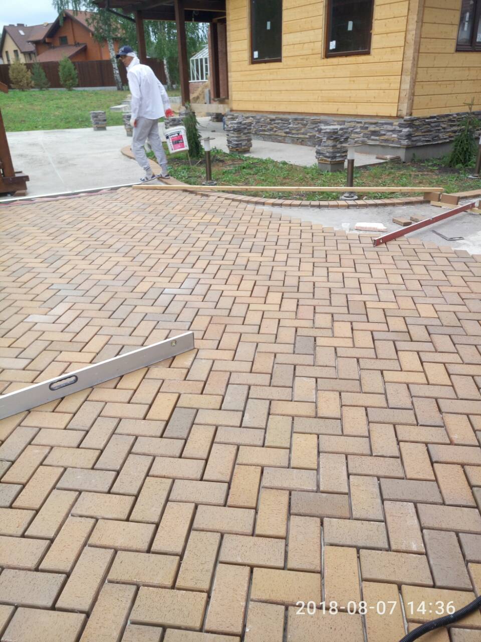 Укладка брусчатки