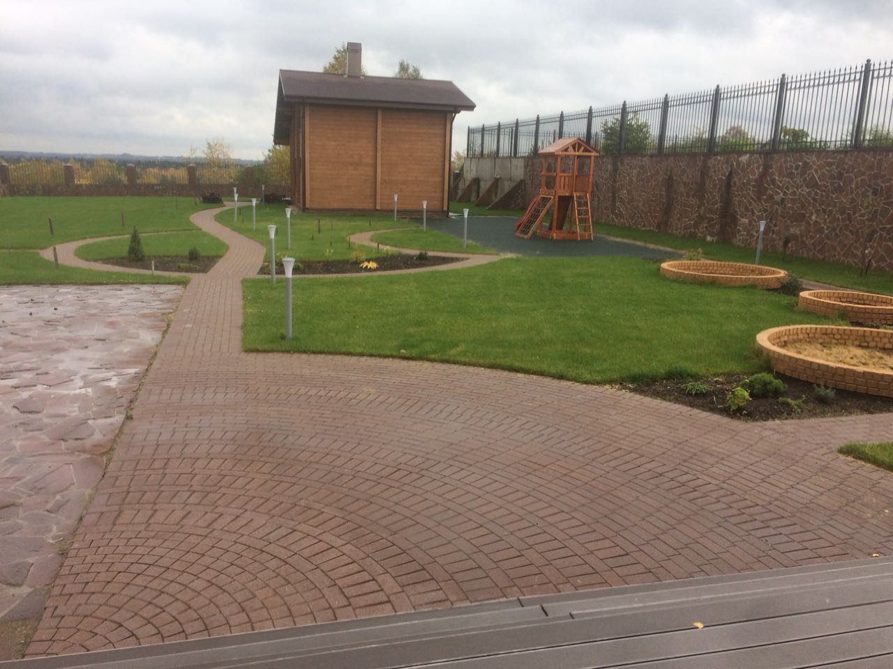 Укладка брусчатки