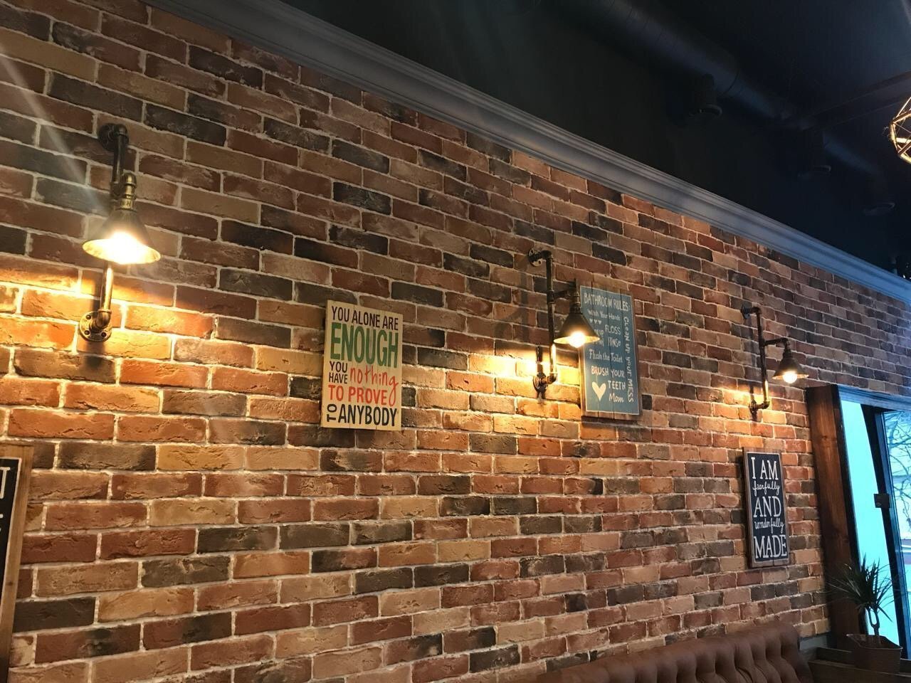 Укладка клинкера и камня в интерьере