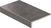 Клинкерная ступень балконная-лофт Stroeher Keraplatte Gravel Blend 963-blackkawe, Handglaze 3.0 294*175*52*10 мм