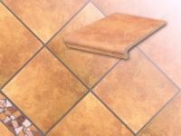 Клинкерная ступень-флорентинер Stroeher Keraplatte Roccia 834-giallo