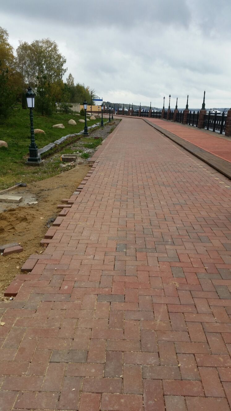 Укладка брусчатки