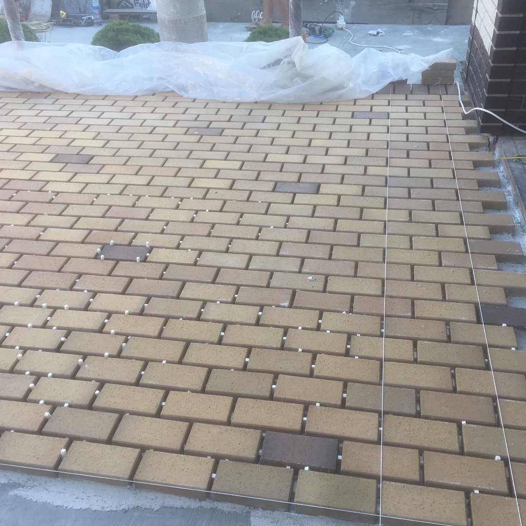 Укладка брусчатки