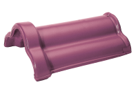 Керамическая черепица коньковая/хребтовая трилистник Roben Merlot