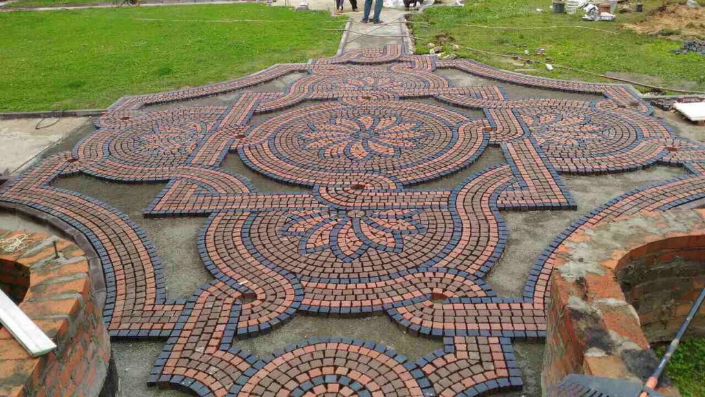 Укладка брусчатки