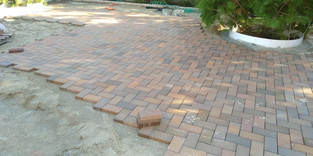 Укладка брусчатки