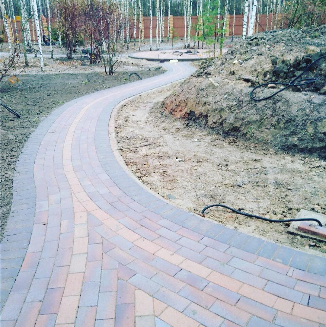 Укладка брусчатки