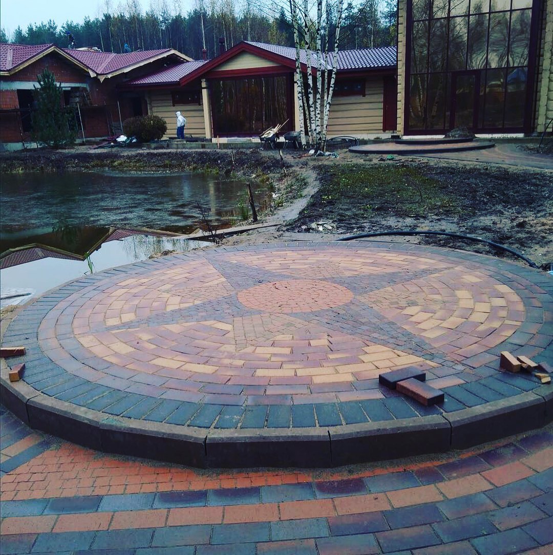 Укладка брусчатки