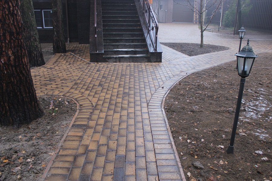 Укладка брусчатки