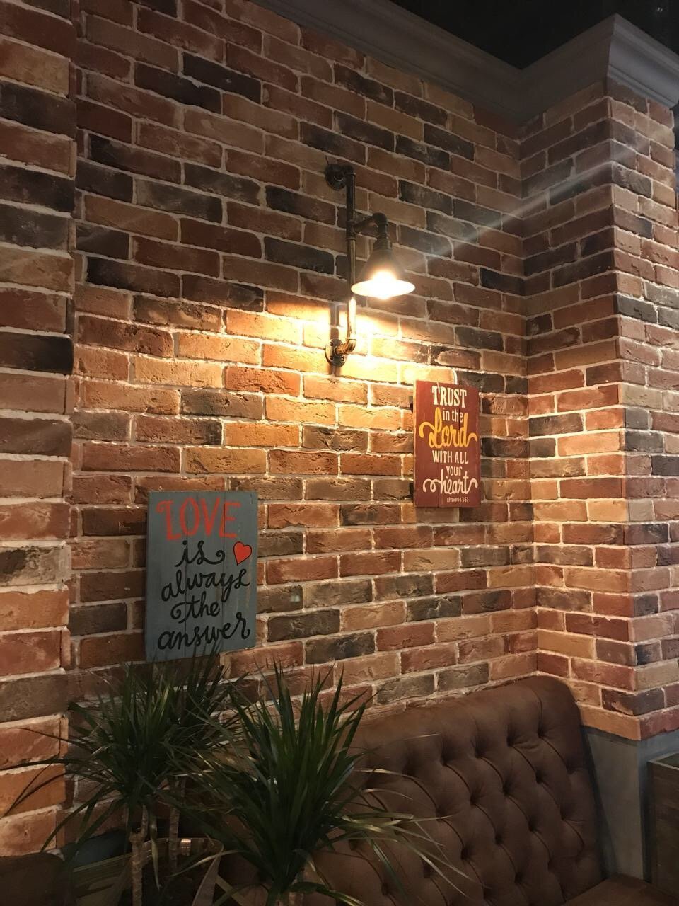 Укладка клинкера и камня в интерьере