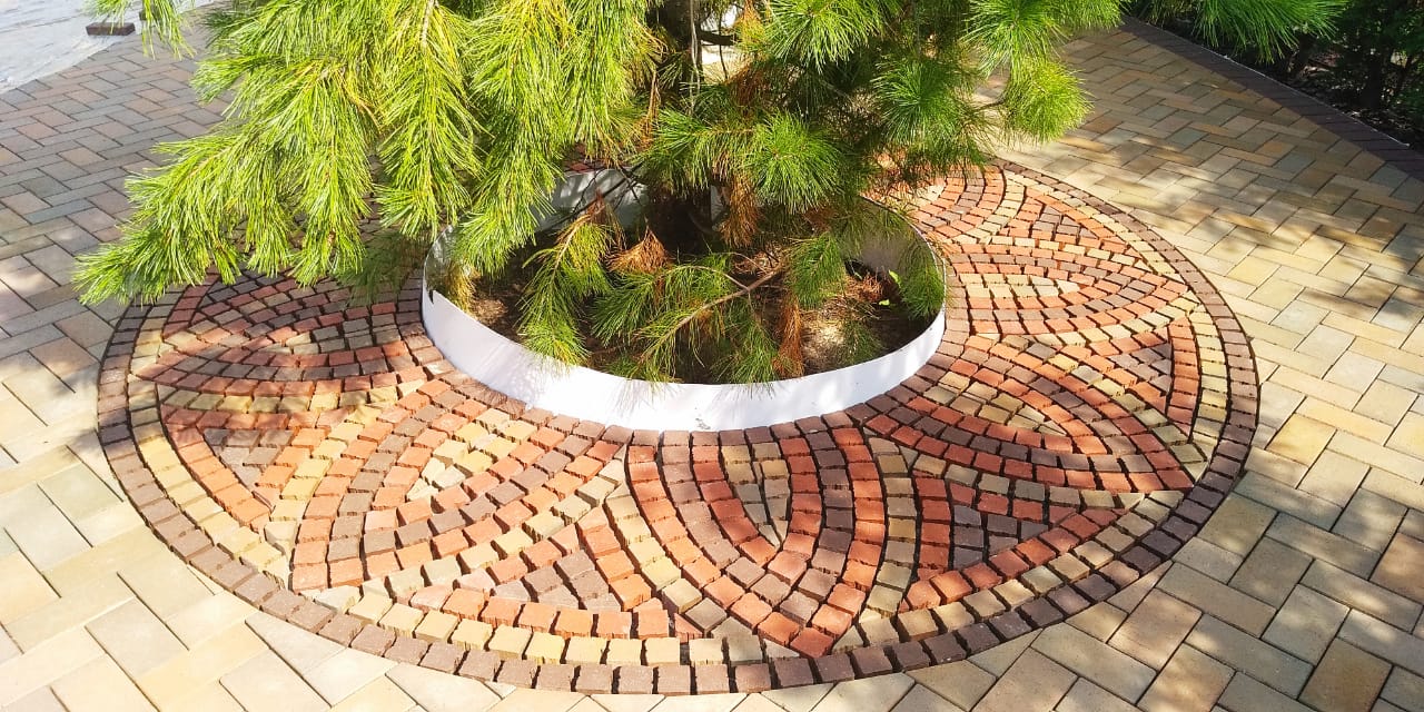 Укладка брусчатки