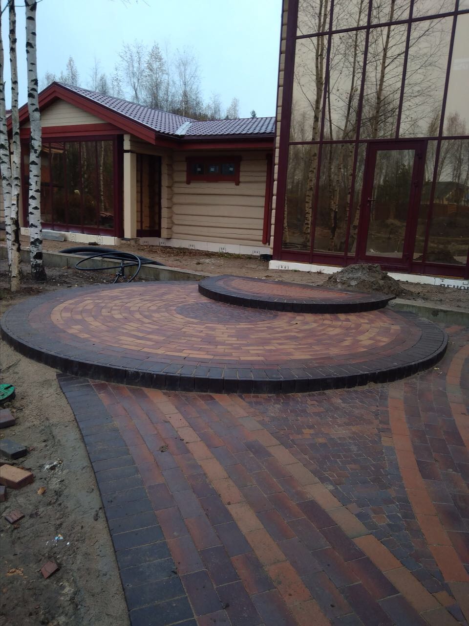 Укладка брусчатки