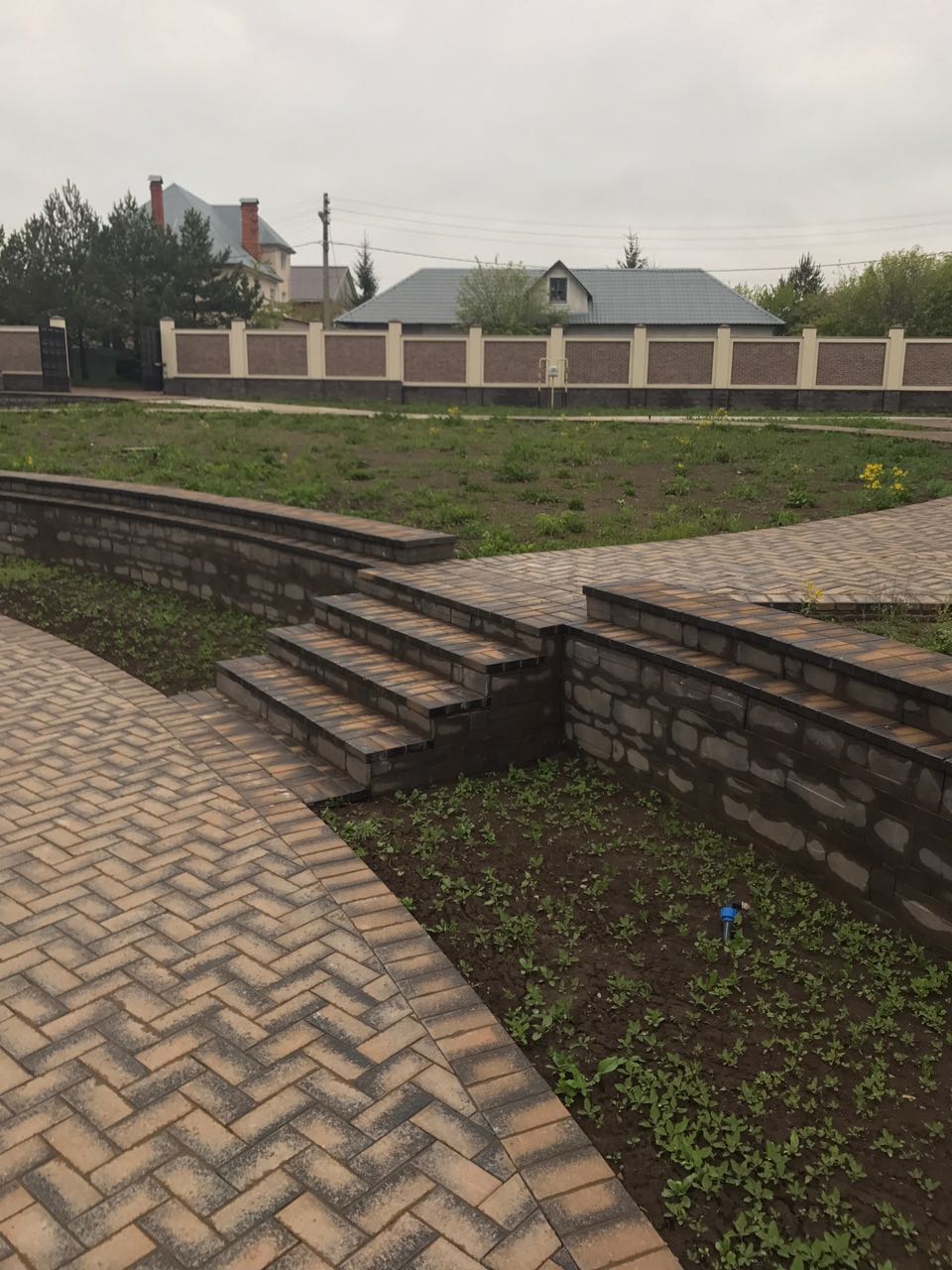 Укладка брусчатки