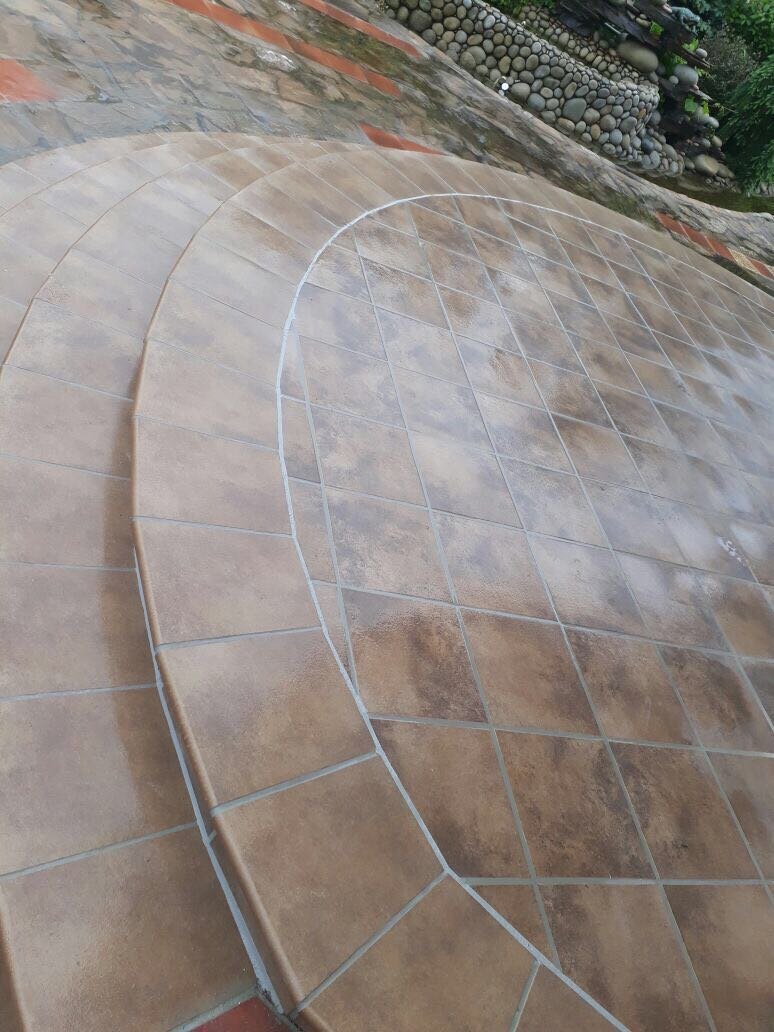 Монтаж клинкерных ступеней и плитки