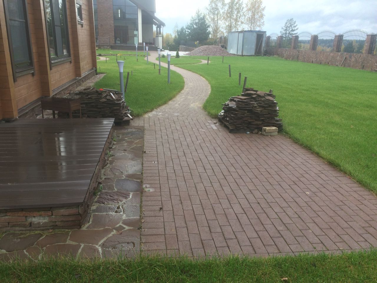 Укладка брусчатки