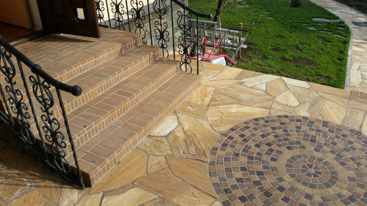 Укладка брусчатки