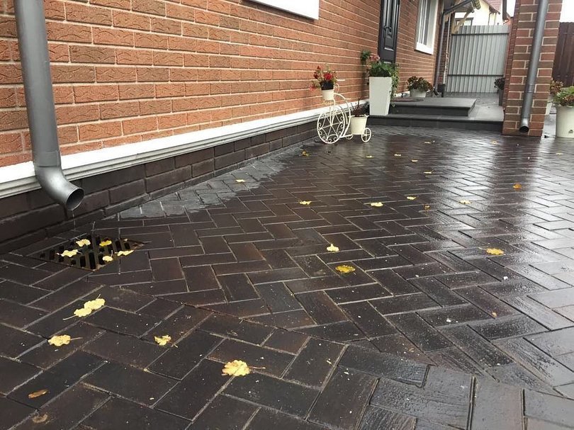 Укладка брусчатки