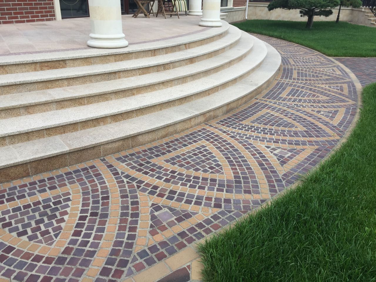 Укладка брусчатки